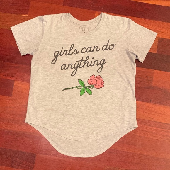 Freeze Tops - Freeze “Girls can do Anything” High-Low Top